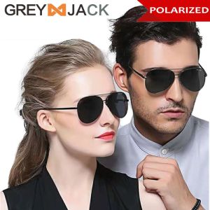 Grey Jack Kacamata Sunglasses Polarized Aviator Stylish Anti Uv Terbaru