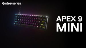 SteelSeries Apex 9 Mini Wired RGB OptiPoint Optical Switches Compact Swappable Switches Gaming Keyboard (64837)