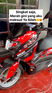 decal Stiker Yamaha XMAX Livery Fullbody merah Custom Desain D-G2-002 G2-005 g2-008