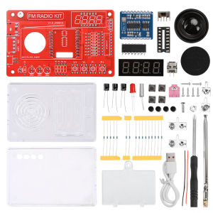 Aideepen | RDA5807 87-108MHZ FM Radio DIY Kit Welding Practice Parts Simple/with Digital Display Micro USB