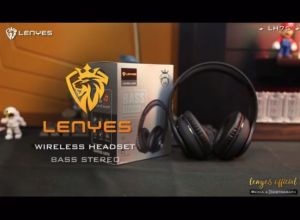 LH75 - HEADPHONE LENYES LH-75 hifi stereo headphone heavy bass wireless Bluetooth 5.0 headset foldable design with Mic