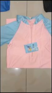 BAJU RENANG TERUSAN PENDEK ANAK CEWEK KOLAM INDOOR OUTDOOR BAHAN TEBAL SWIM SUIT