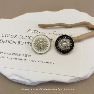 Nút Kim Loại Đính Ngọc Trai Màu Vàng Thời Trang Coco Color Nút Áo Khoác Nữ Nút Áo Vest Nút Trang Trí Nút Quần Áo