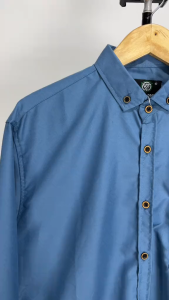 (Cokelat Mahogany) Kemeja Polos Lengan Panjang Warna Cokelat Mahogany Halus Lembut Size M-XXXXL