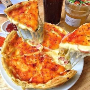 1 cái bánh PIZZA CHICAGO - SIZE 16 SIÊU PHÔ MAI (hỏa tốc 2h Tphcm)