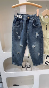 Quần bò Rách BB KACADY cho bé trai Quần jeans Quảng Châu trẻ em mẫu mới 2025