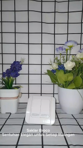 BROCO Saklar Ganda / Double Switch GALLEO Series Art. G162 Original SNI