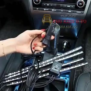 Bộ Đèn Led Gầm Ô Tô 7 Màu có cảm ứng theo nhạc 12V Kèm Remote Điều Khiển sang trọng