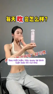 Tạ Tập Hít Thở Đa Năng 2in1 Tăng Sức Bền Giảm Cân Máy Tập Thở Luyện Hơi Tập Phổi Điều Chỉnh