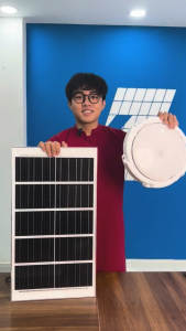 Đèn Ốp Trần Năng Lượng Mặt Trời KITAWA 300W OP3300 Thiết Kế Sang Trọng 3 Chế Độ Ánh Sáng