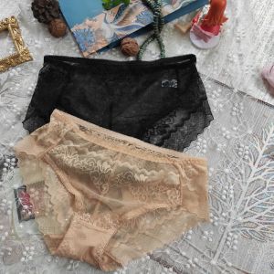 Gợi Cảm Giữa Eo Quần Lót Ren Nữ Nhanh Khô Nylon Quần Đùi Trong Suốt Quần Lót Ren Liền Mạch Cotton Nguyên Chất Đáy Quần