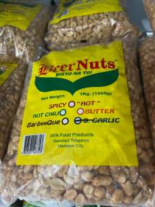 Beer Nuts 1kg 500g spicy and garlic flavor