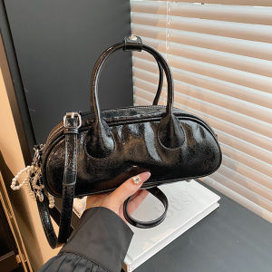 Fashionable Versatile Handbag Womens 2024 New Trendy High-End Pillow Shaped Single Shoulder Crossbody Bag Retro Style