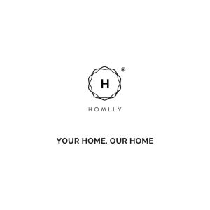 Homlly C-Shaped Minimalist Table Side Sofa Table