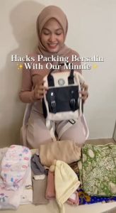 Minnie Bag Oxford Cloth Mommy Bag Multifunctional Crossbody Shoulder Backpack for Mother and Baby