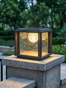 VINCAN | Solar Super Bright Outdoor Entrance Decorative Pillar Lamp