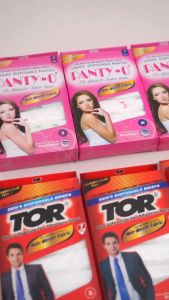 Celana Dalam Wanita Sekali Pakai: 7Pcs Panty-O Disposable Panties