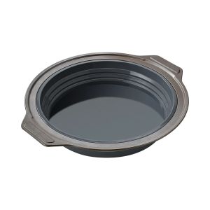 แม่พิมพ์ซิลิโคนสำหรับอบเค้กแบบพับได้สำหรับใช้กับอาหารได้แม่พิมพ์ซิลิโคนทรงสี่เหลี่ยมแม่พิมพ์แพนเค้กขนมปังทรงกลมแบบไม่ติด