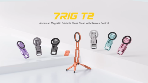 7RYMS 7RIG T1 Magnetic Phone Tripod for iPhone Adjustable Aluminum Magnetic Phone Tripod with 1/4" Screw Arca for iPhone Foldable Cell Phone Stand for Vlog Gym Travel