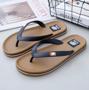 New Arrival Export Thailand Rubber Flip Flops Mens Summer Outdoor Non-Slip Durable Abrasion Resistant Flip-Flops Mens Beach Shoes
