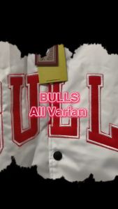 RUBBY Jaket Varsity Chicago Bulls Bordir Premium  All Varian Untuk Pria dan Wanita Taslan