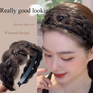 ที่คาดผมแบบไม่เห็นสายถักเปียแฟชั่นอุปกรณ์เสริมผม