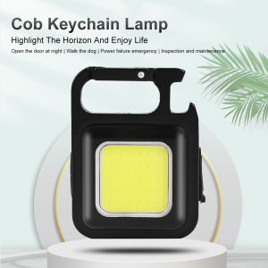 Mini Keychain Flashlight LED USB Rechargeable Small Pocket Work Light Portable 500 Lumens Led Flashlights Outdoor Camping Light
