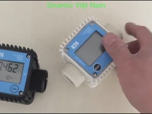Đồng hồ đo lưu lượng kỹ thuật số dùng cho chất lỏng nước dầu nhiên liệu DN25. Cảm biến lưu lượng bền đẹp