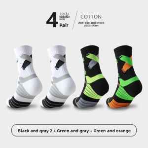 JIAZINI | Sports Basketball Socks Anti-Odor Breathable Cotton Youth Mid-Calf