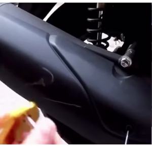 Motorcycle CNC Exhaust Cover for Yamaha NMAX AEROX NVX 155 2023 - 2024 Decorative Bracket Protection Anti friction Side Strip Accessories