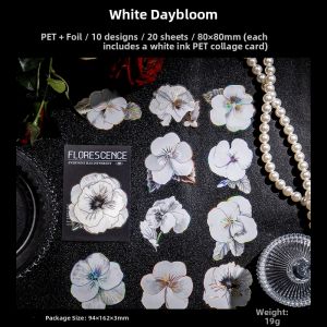 Waterproof Large Black and Gold Flower Sticker