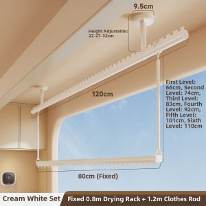 MINGZHI | Balcony Upper and Lower Double Layer Drying Rack