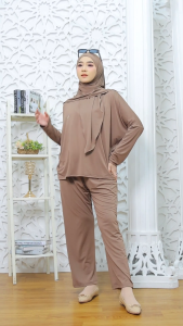 Oneset Hana Spandek Jersey Premium Setelan Baju Wanita stretch daily