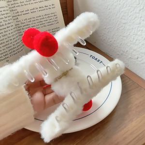 Autumn Cherry Cute Plush Hair Clip Hair Accessories HC