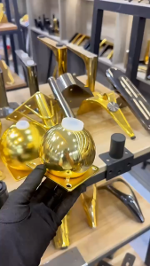 8cm 10cm Kaki Sofa Gold Ball Bulat / Sofa Leg Besi Model Ball / Premium Metal Sofa Leg