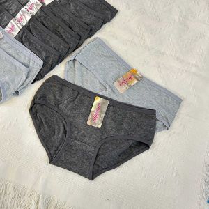 กางเกงชั้นในแพค 10 ตัวขนาดเล็กสะโพก 26 ถึง 36 ผ้าคอตตอน #0822