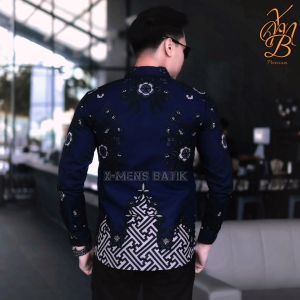 Kemeja batik pria slimfit premium lapis puring motif Pradhika manggala