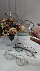 KACAMATA PHOTOCHROMIC BERUBAHWARNA LENSA RESEP BENTUK BULAT AESTHETIC