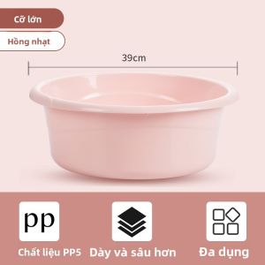 CHAHUA | Chậu Nhựa Bền Cho Rửa Mặt Giặt Laundry và Tắm Em Bé
