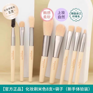 Mini Portable Makeup Brush Set for Travel Beginner Eyeshadow Loose Powder Brush Tool Nine Pieces Cosmetic Tools Set