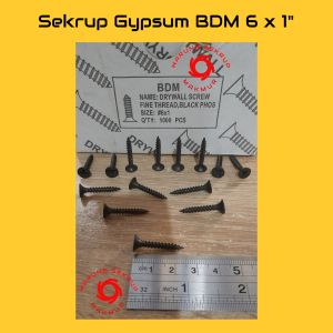 (100 pcs) Sekrup Gypsum #6x1" / Drywall Screw (2.5CM)