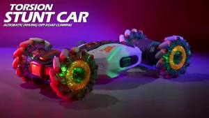 JJRC | 4WD Remote Control Stunt Car with LED Light & Hand Gesture Control-360° Rotating Climbing Drift Toy for Kids Adults Holiday Gift