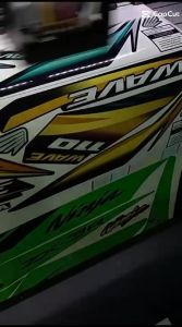 Stiker striping aerox conected - new grafis variasi 07