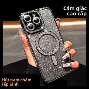 DAIMANG | Sạc từ tính lấp lánh 18 phù hợp cho ốp điện thoại di động Apple 15 Apple 14 promax mới 13 silicone 12 chống rơi toàn diện sẽ không va vào ốp niche chiều p