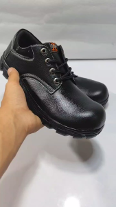 SEPATU SAFETY PRIA UJUNG BESI SEPTY SAVETY KERJA XBASA HITAM TALI READY SIZE 36-45