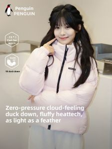 Penguin | Áo Khoác Lông Nhím Hoodie Siêu Nhẹ Ấm Áp