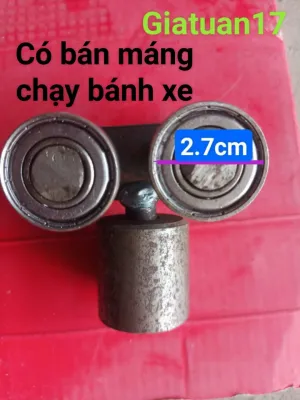 (LOẠI 4 BI2.7CM)Bi treo cửa xếp xoay 360 độ loại 4 bánh bi treo cửa lùa ray máng rộng 3cm dài 6cm