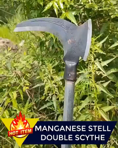 High-Manganese Steel Wooden Handle Double Headed Garden Tool For Picking Fruits Wood Cutting Tree