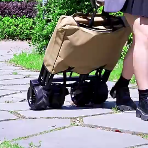 Camper Outdoor Picnic Foldable Cart Camp Car Picnic Car Trailer Camping Oversized Hand Trolley Stall Trolley Travel Pull Cart