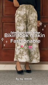 CELANA KULOT HOMMY - KULOT ADEM CRINKLE MOTIF /KULOT WANITA DEWASA MOTIF TERBARU YANG LAGI TRENDY